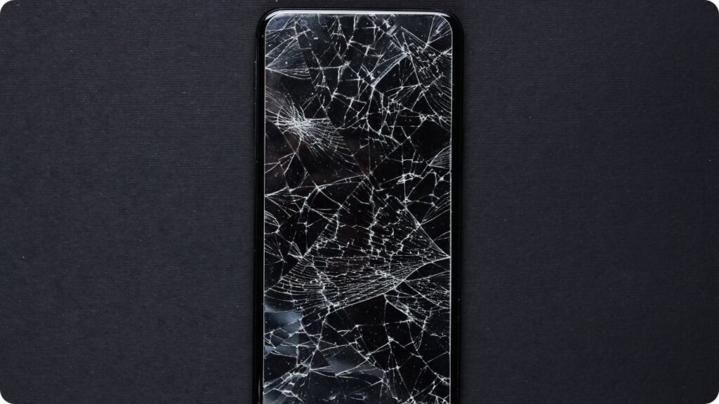 1. Cracks or Shattered Glass
